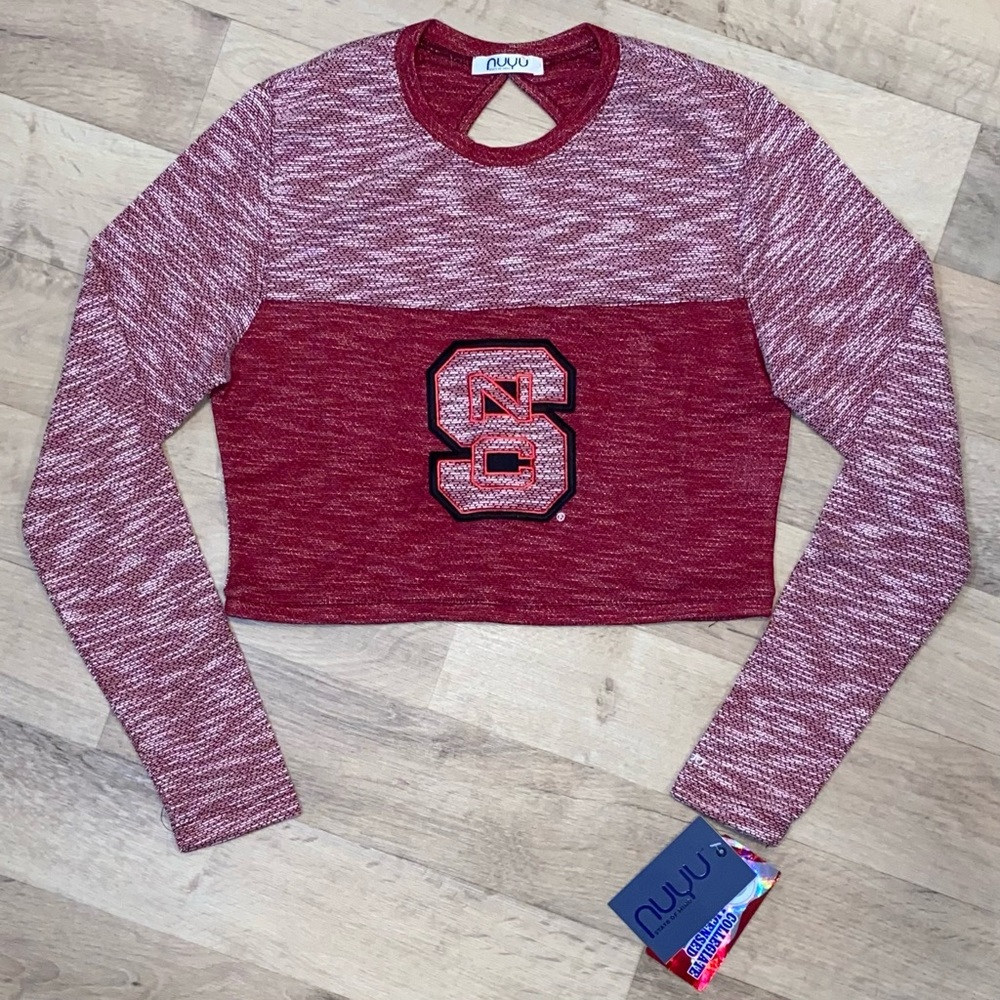 NCSU Long Sleeve Crop Top